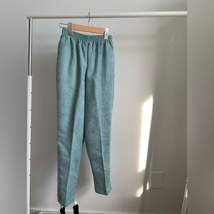 Blue Suede Dress Pants